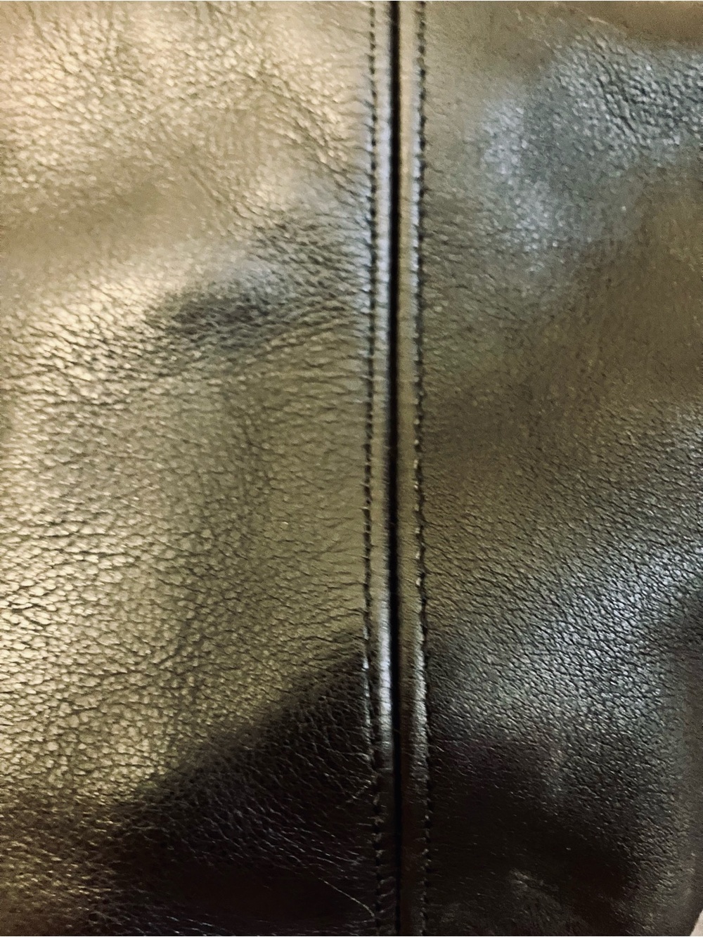 Coach Black Leather Large Shoulder Tote with Brass Hardware - Picture 5 of 10